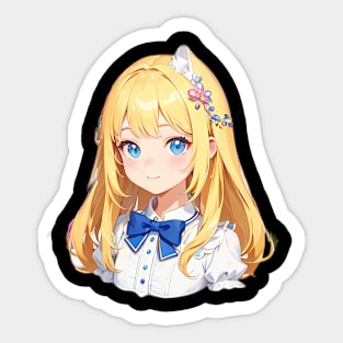 girl illustration Sticker